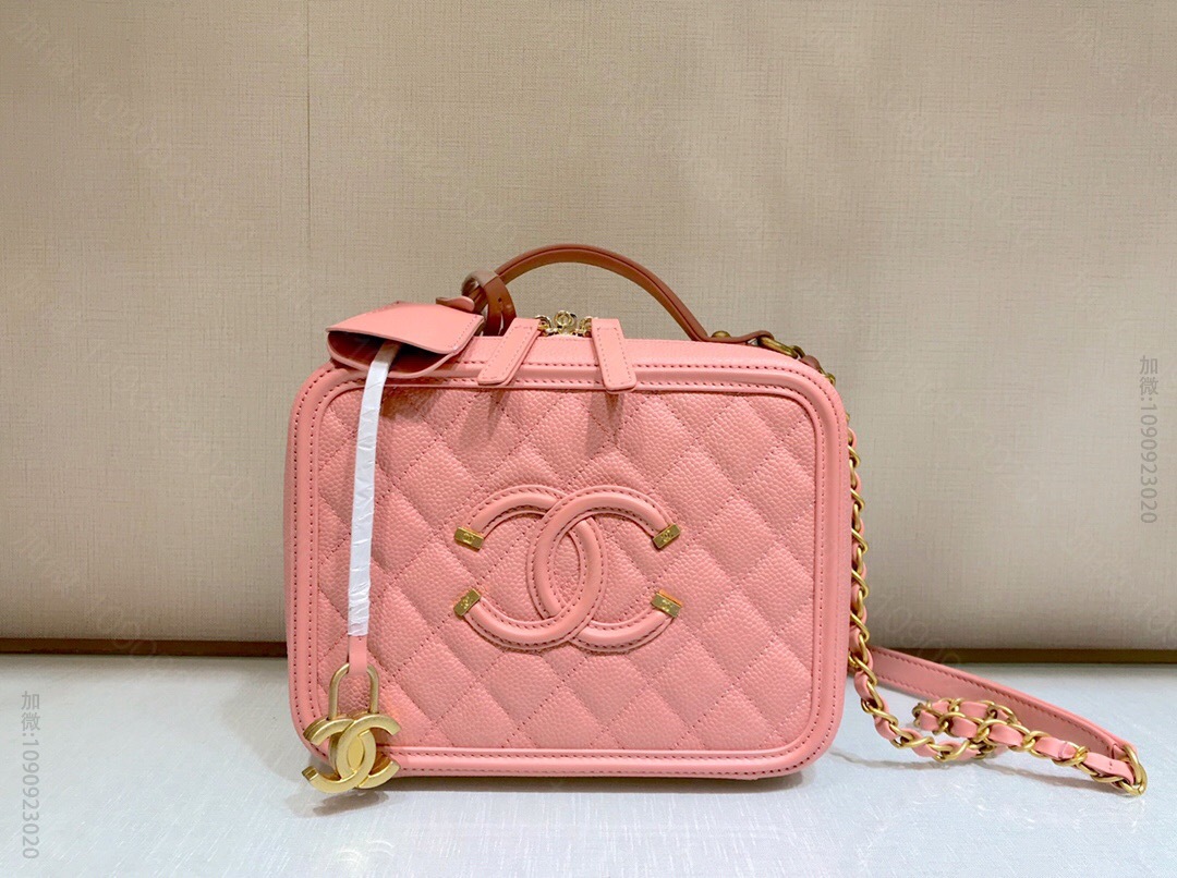 Chanel/香奈儿 新色细球纹化妆包相机包 A93343