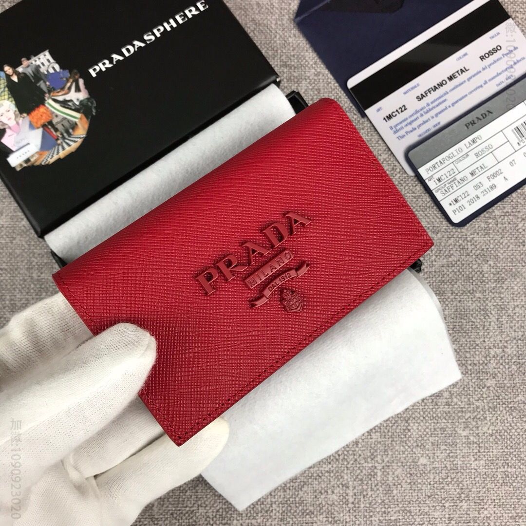 PRADA/普拉达 新款女士超级小卡包 1MC122