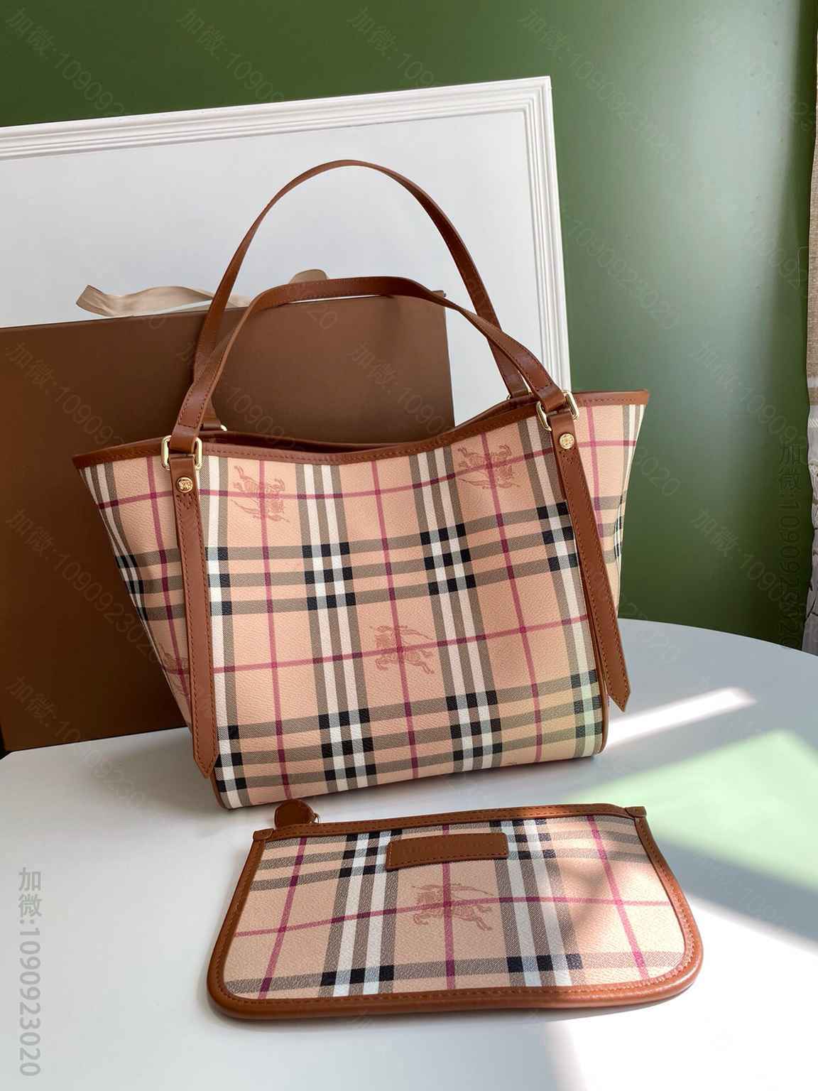 Burberry巴宝莉子母包购物袋8883