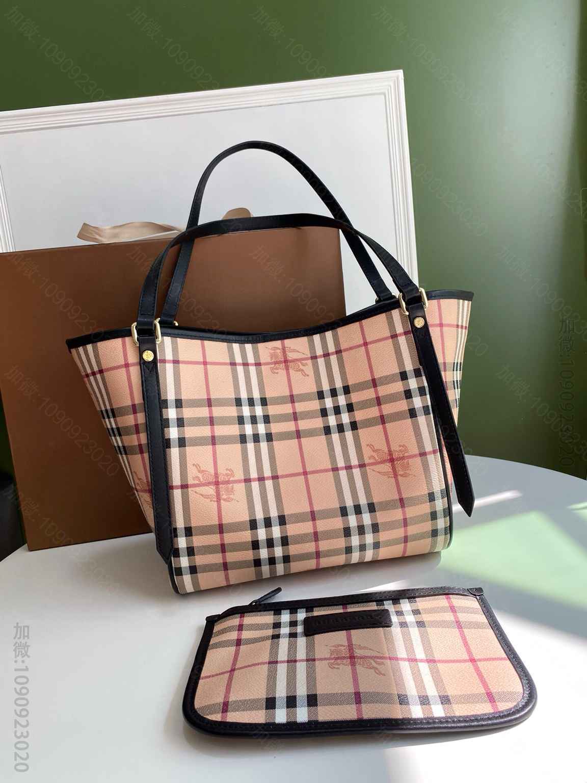 Burberry巴宝莉子母包购物袋8883