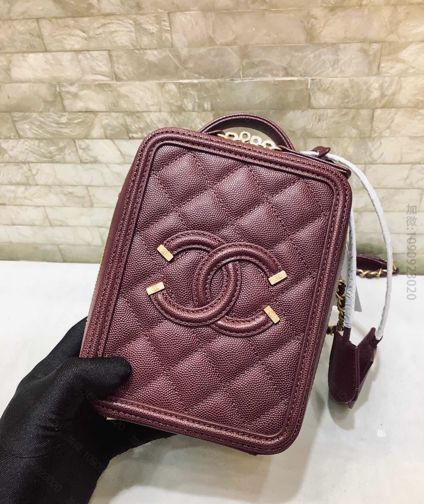 Chanel/香奈儿 19新款细球牛皮竖版相机包 AS0988 B01186...