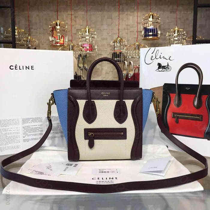 Celine日本原单货Luggage Nano手提斜跨包 168243