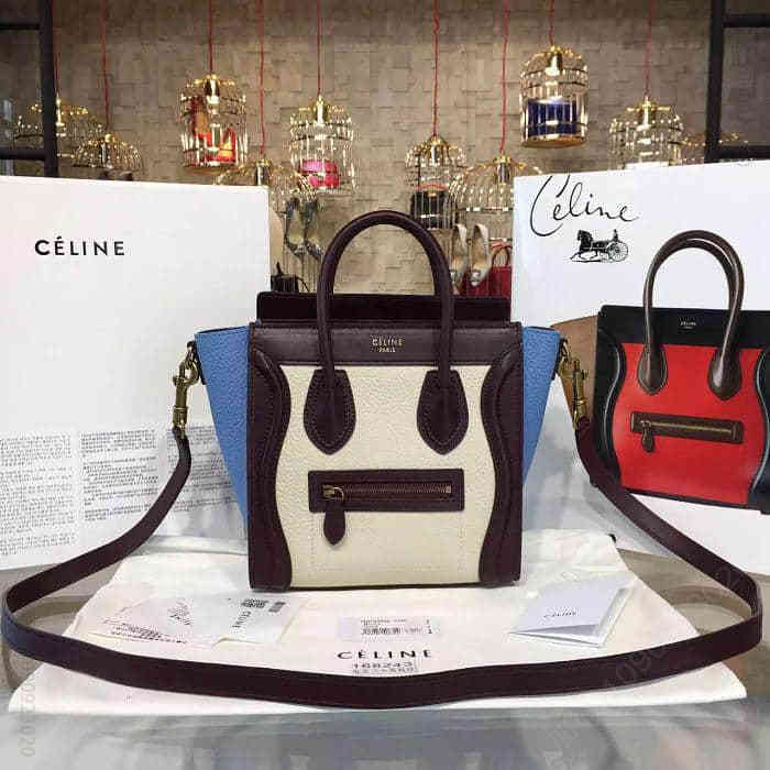 Celine日本原单货Luggage Nano手提斜跨包 168243