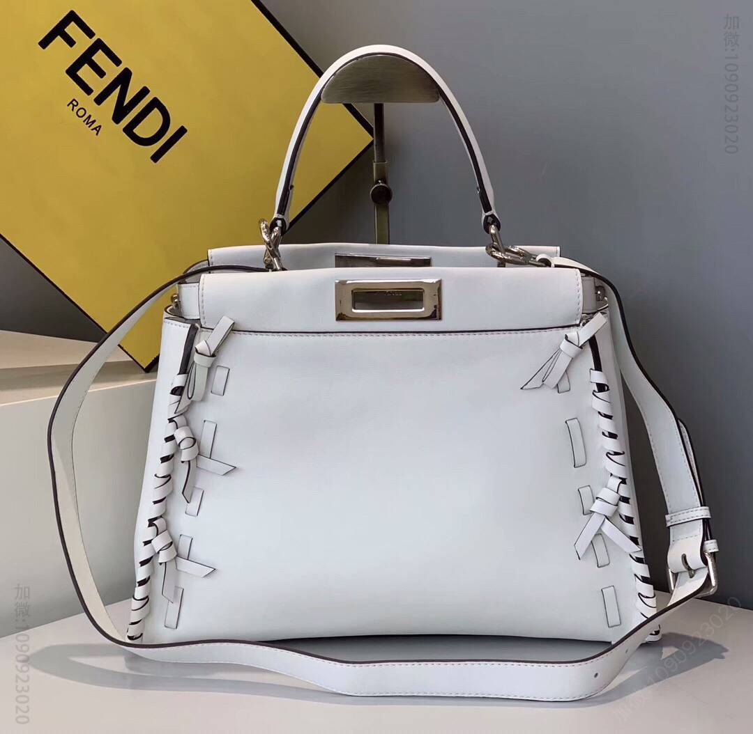 FENDI芬迪意大利牛皮PEEKABOO手提包5510M