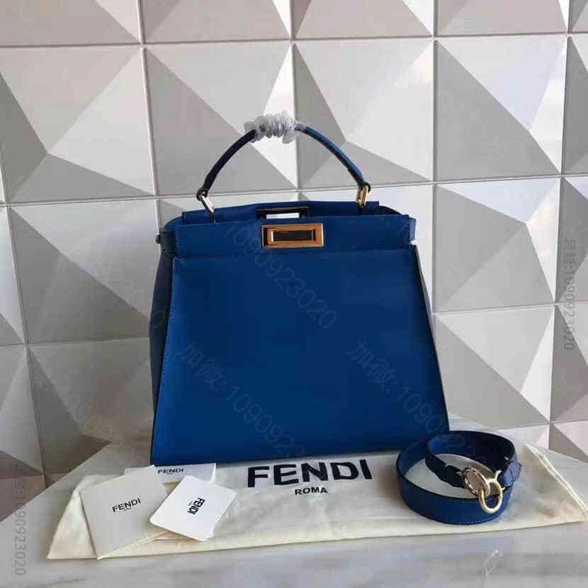 顶级原单 芬迪FENDI 210F 眼睛BAG BUGS图案 小牛皮手提包