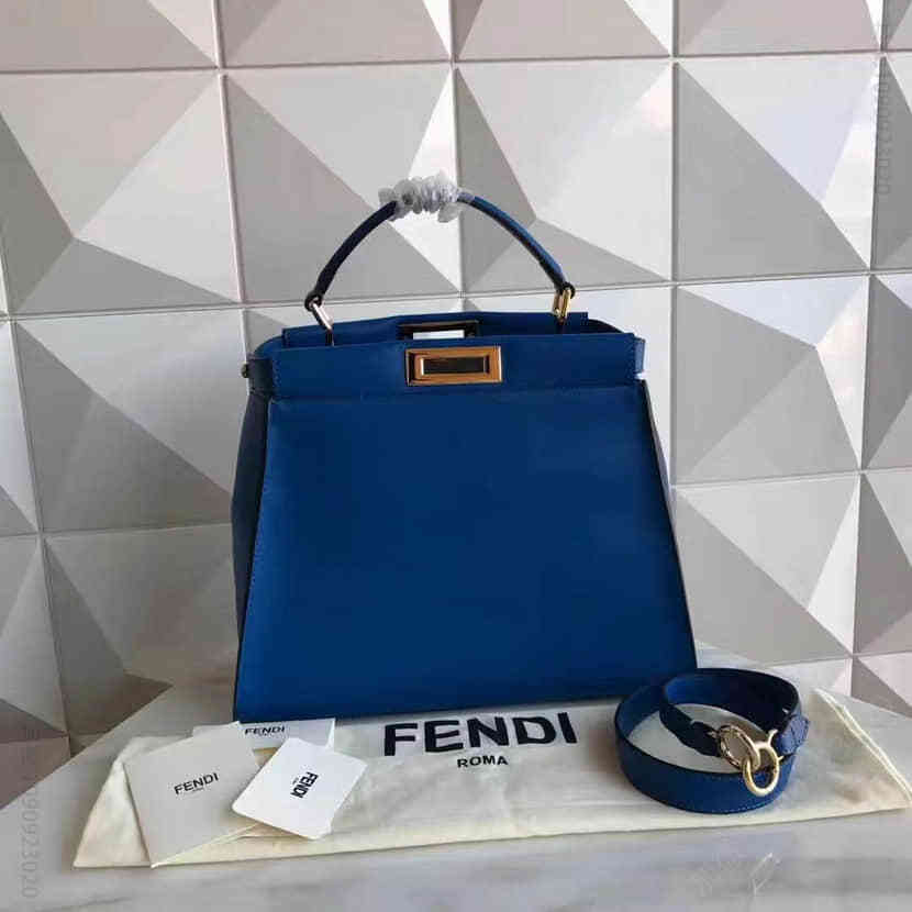 顶级原单 芬迪FENDI 210F 眼睛BAG BUGS图案 小牛皮手提包