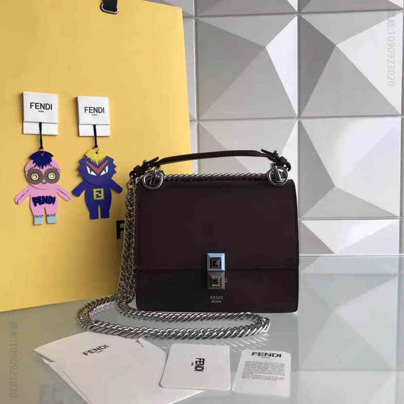 2017年早春新款 芬迪FENDI 8M0381 KANI小牛皮迷你手袋单肩斜挎包