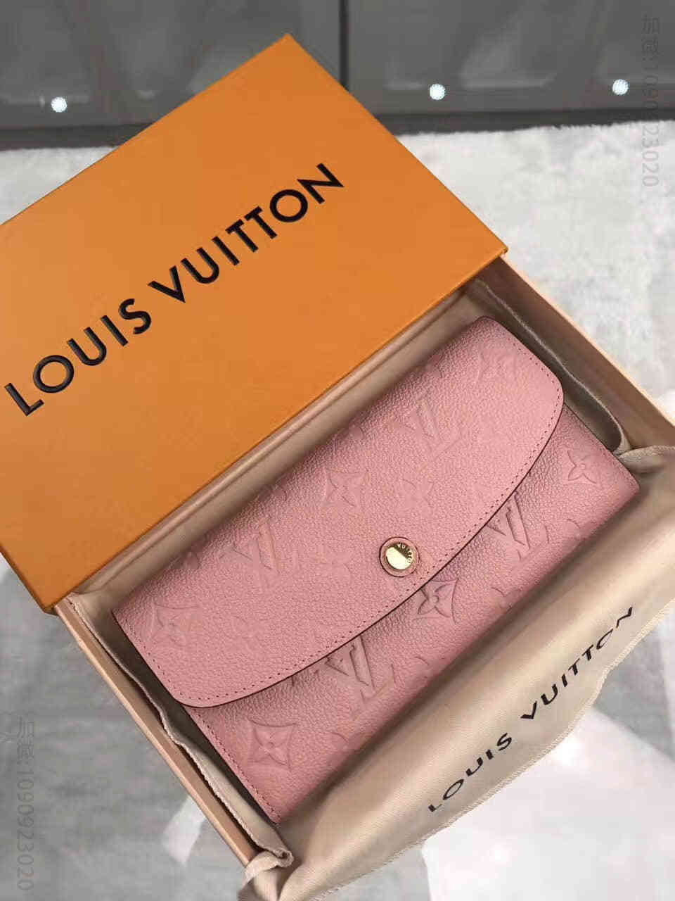 LV M64084 路易威登 Emilie钱夹 Monogram Empreinte压纹小牛皮钱包