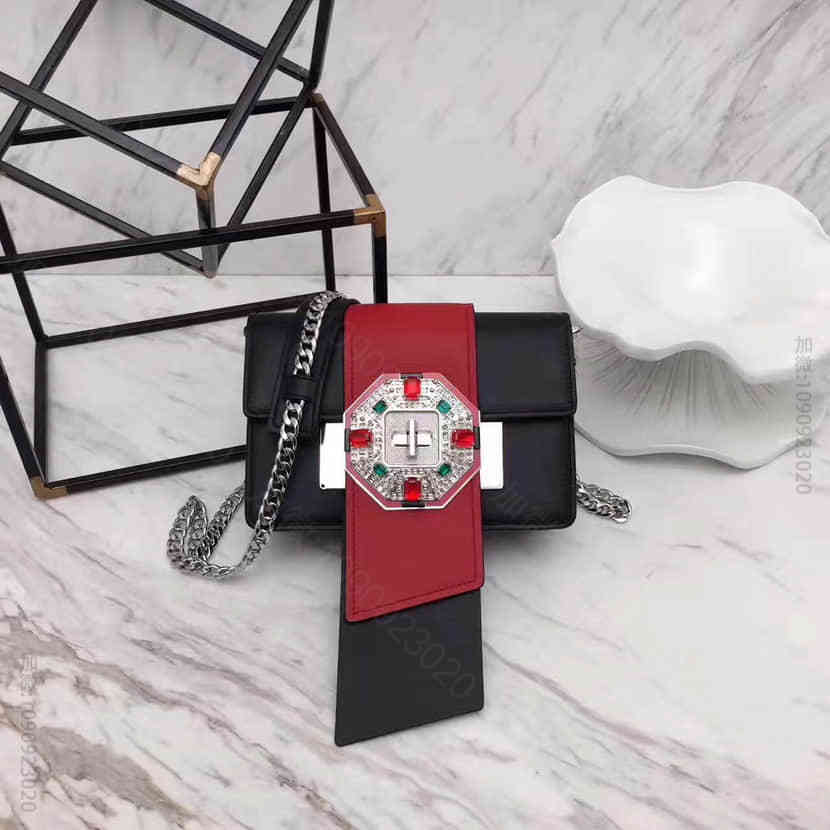 prada jewels ribbon bag 1BD067钻石 翻盖珠宝转...
