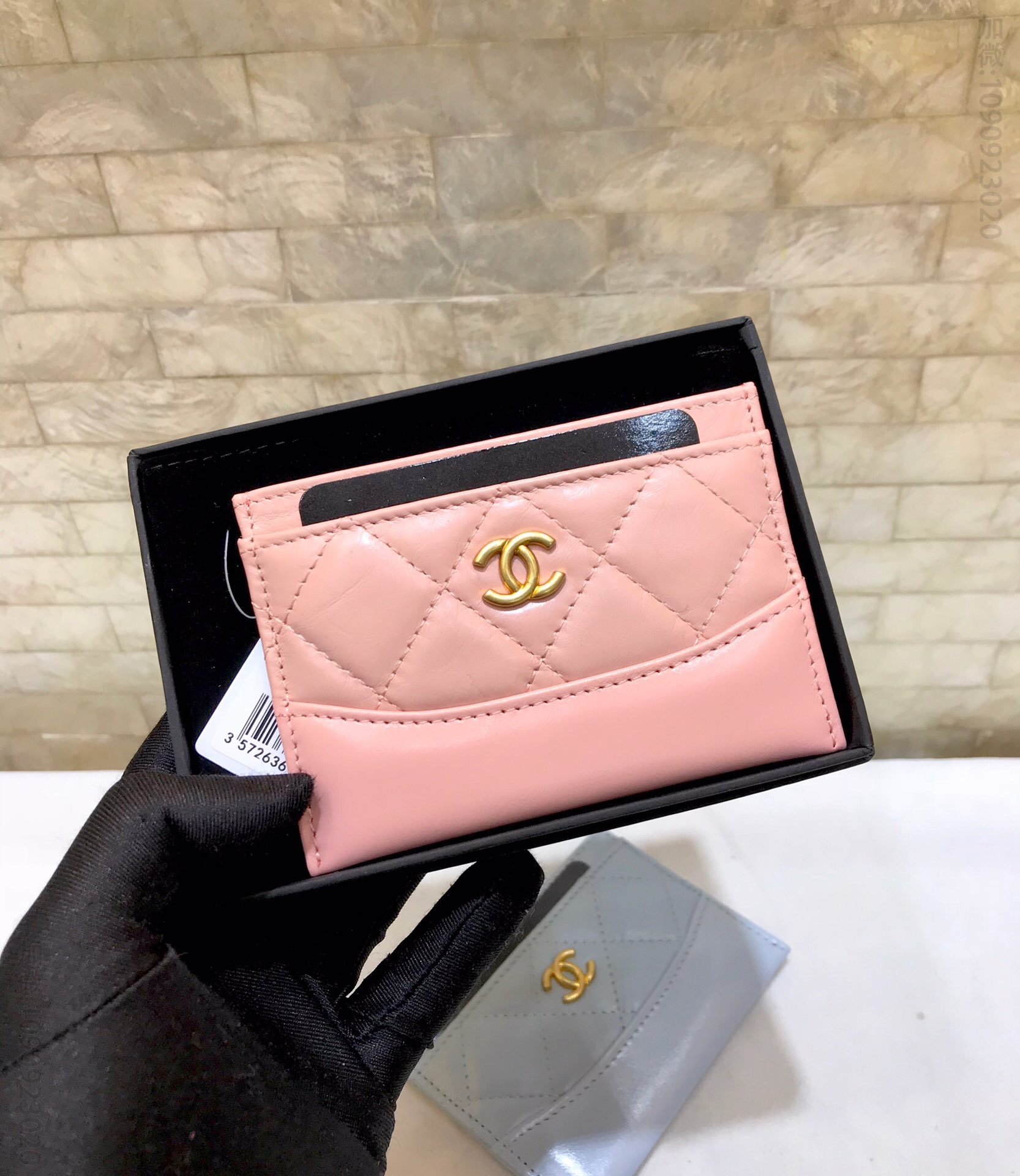 Chanel/香奈儿 流浪包系列胎牛皮卡包钱夹 A84386