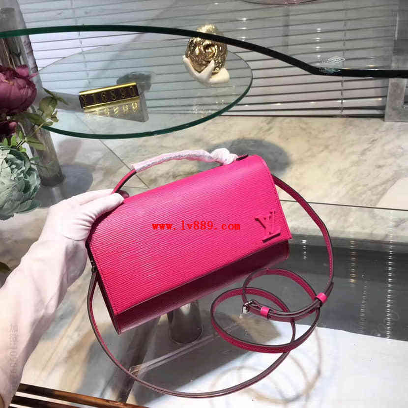 LV路易威登 CLERY 手袋 M54537 玫红