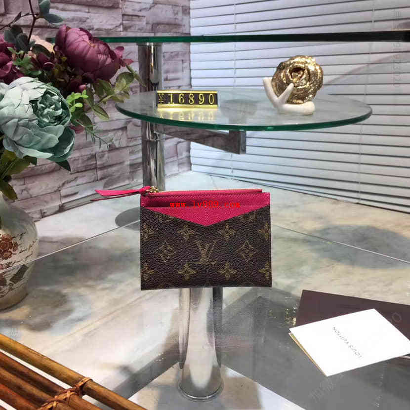 LV PORTE-CARTE ZIPPE卡片夹 路易威登M62257 玫红