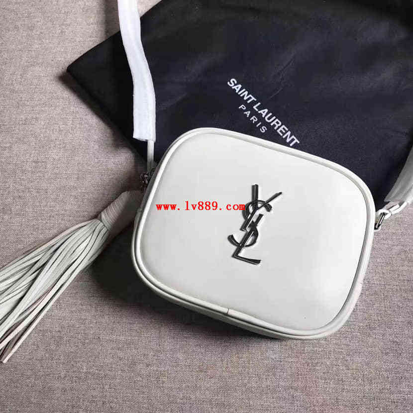 Saint Laurent MONOGRAM SAINT LAURENT BLOGGER白色皮革手袋425317