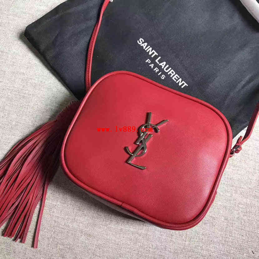 圣罗兰Saint Laurent MONOGRAM SAINT LAURENT BLOGGER红色皮革手袋425317