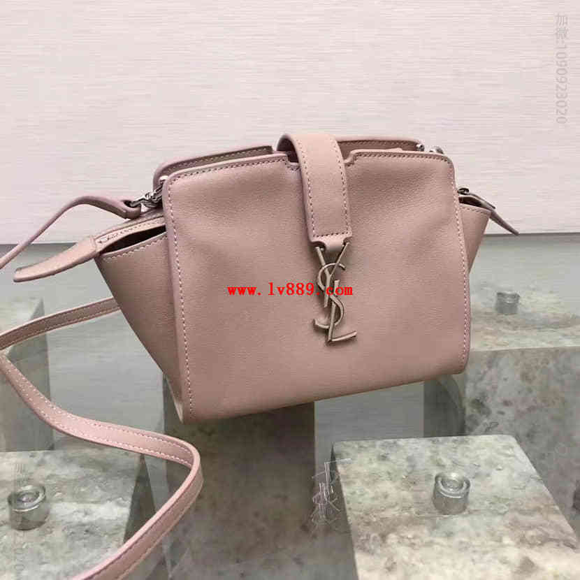 圣罗兰 Saint Laurent Toy YSL CABAS暗玫瑰色真皮包452322