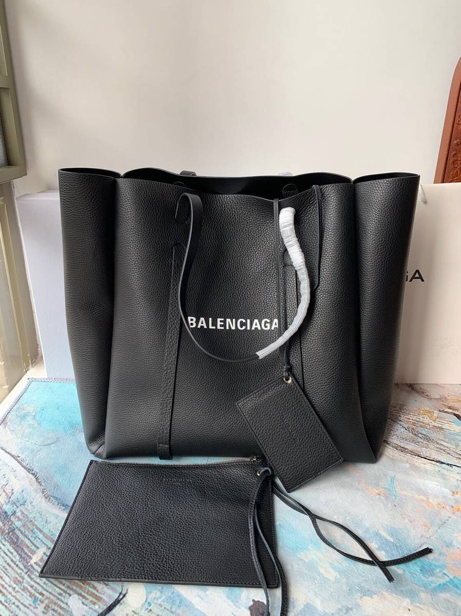 Balenciaga巴黎世家里外进口牛皮Everyday系列购物袋201
