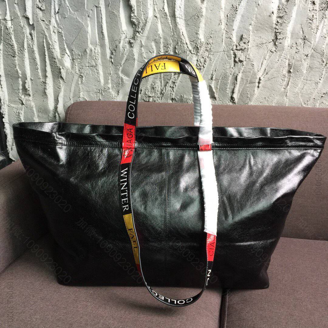 Balenciaga巴黎世家油蜡皮材质最新单手提购物袋922932