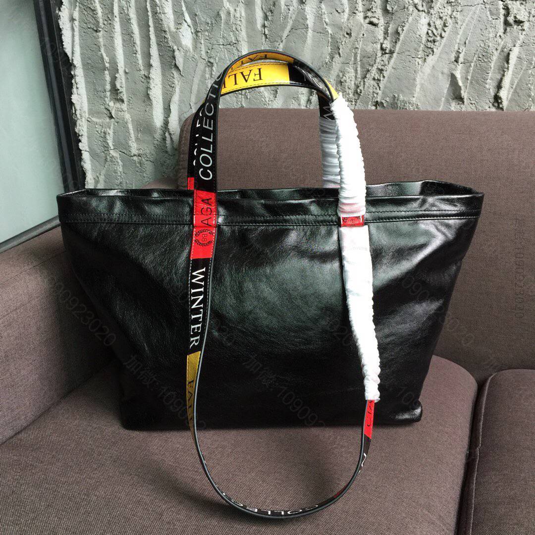 Balenciaga巴黎世家油蜡皮材质最新单手提购物袋922932