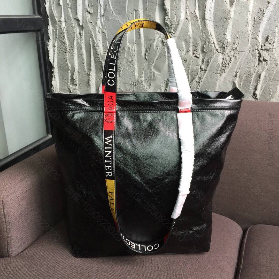 Balenciaga巴黎世家油蜡皮材质最新单手提购物袋922932