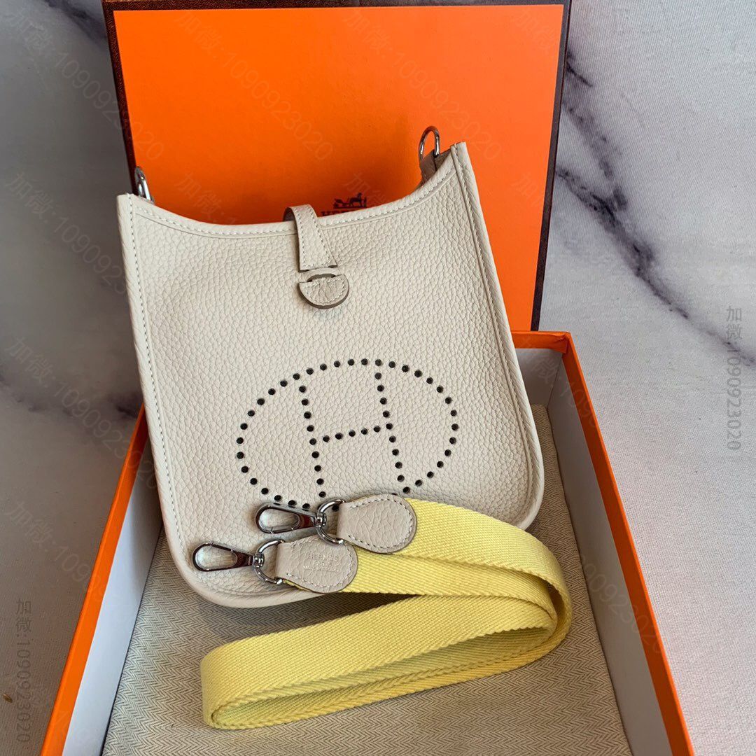 Hermes/爱马仕 in stock Mini Evelyn 17cm t...
