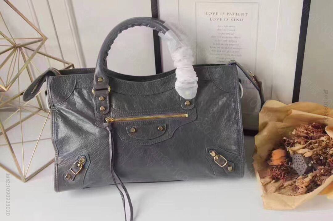 Balenciaga巴黎世家欧洲正品A级羊皮机车包115748