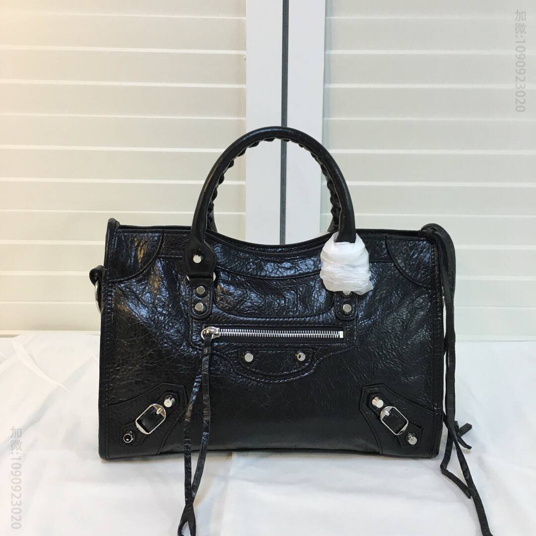 Balenciaga巴黎世家欧洲正品A级羊皮机车包084669