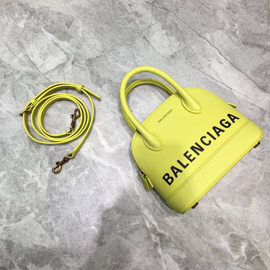 Balenciaga巴黎世家浅黄色Ville贝壳包087