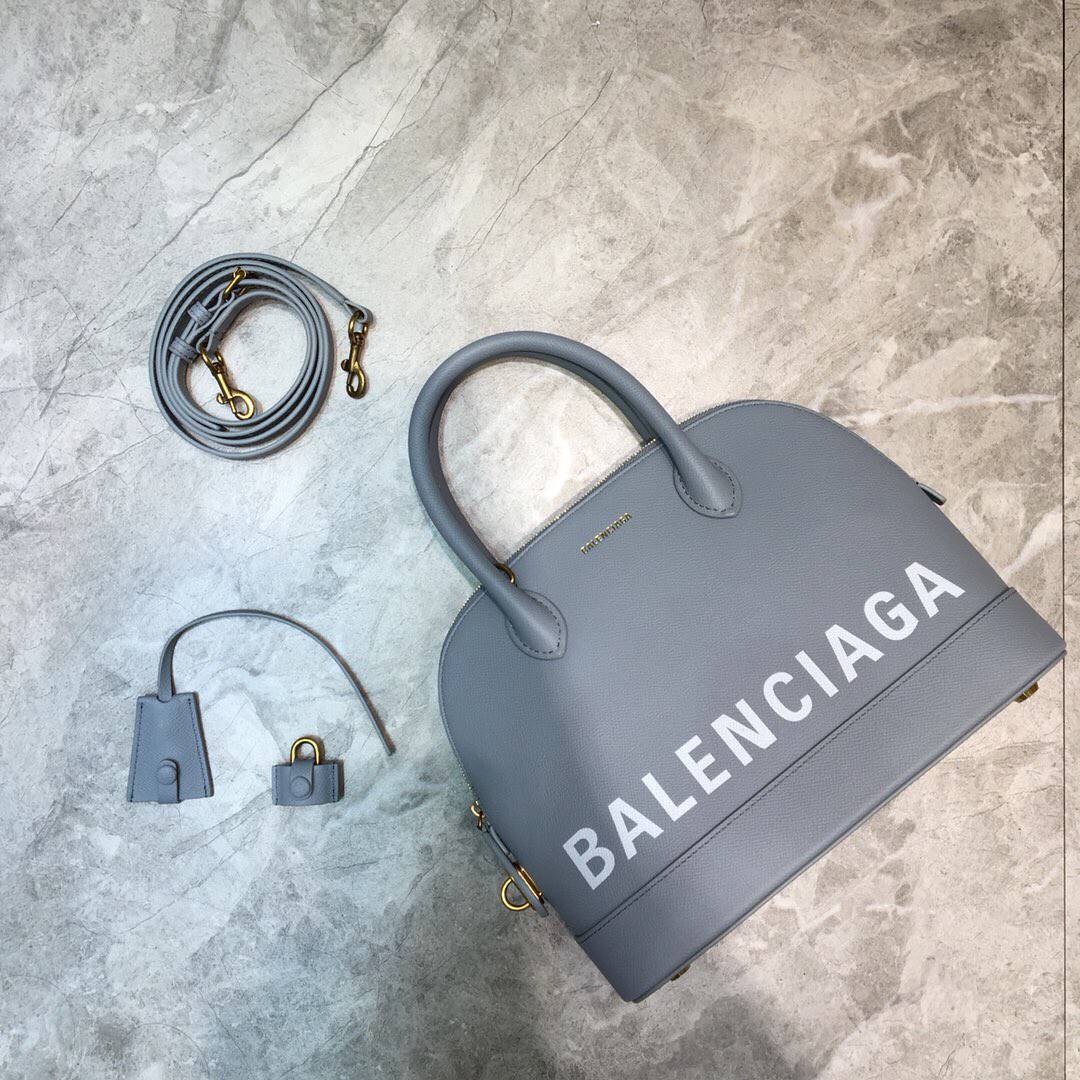 Balenciaga巴黎世家灰色Ville贝壳包087