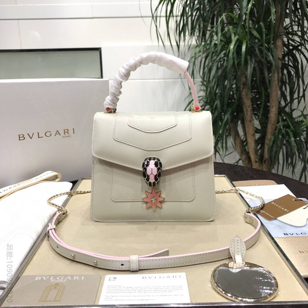 BVLGARI宝格丽圣诞限定款Serpenti Forever系列手提包28...