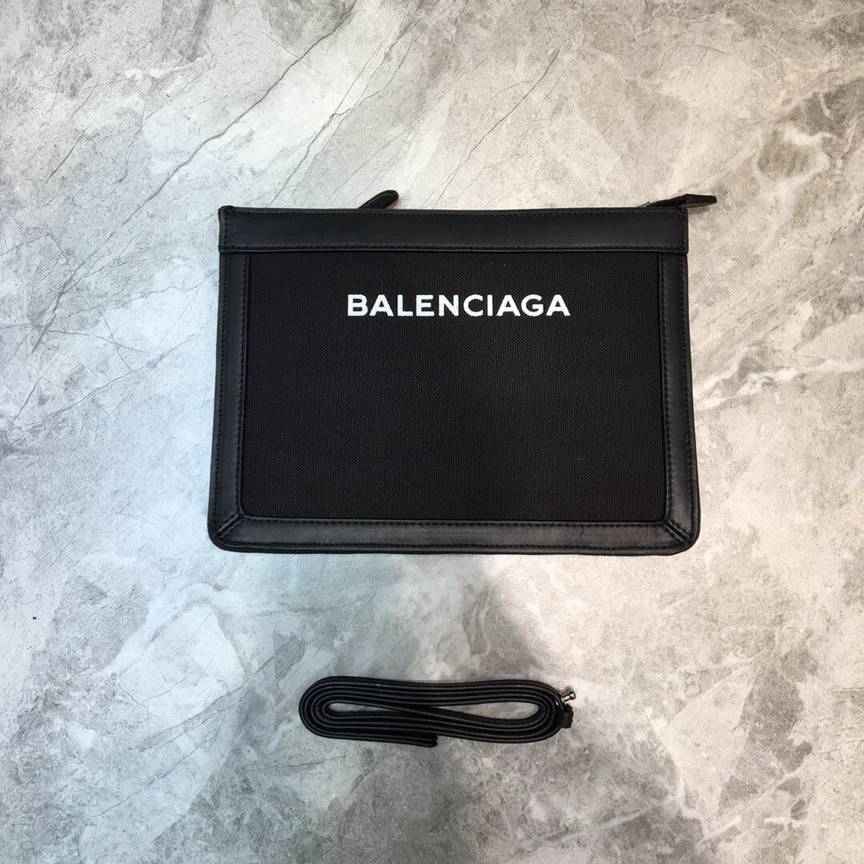 Balenciaga巴黎世家nevy box帆布拼皮信封包002