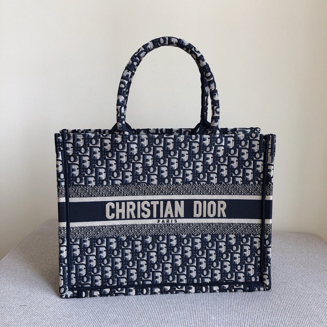 Dior/迪奥 Book Tote # Oblique 小号老花购物袋