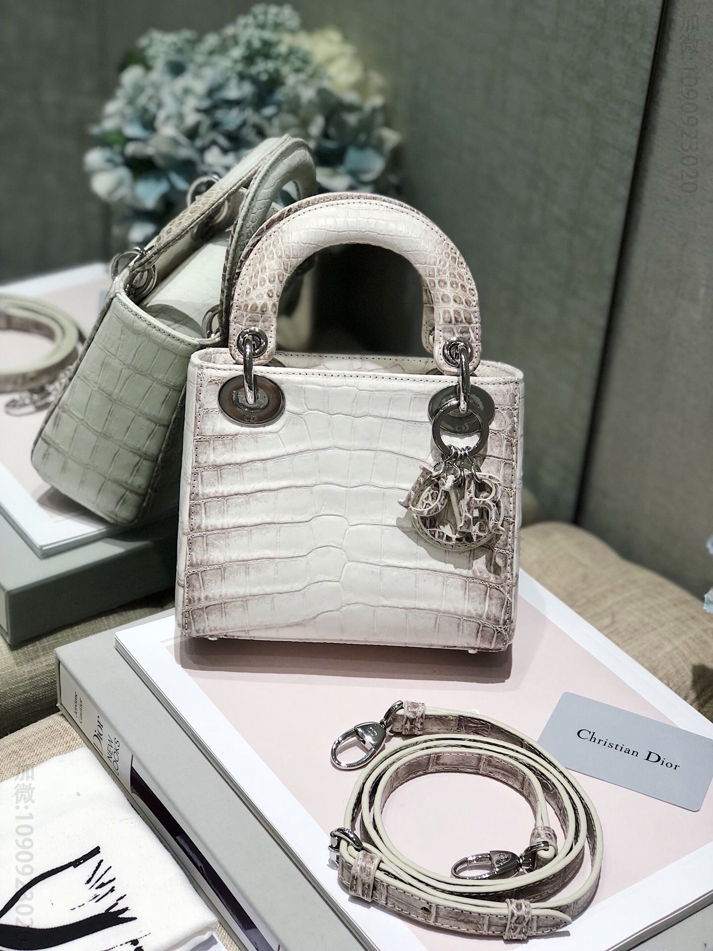 Dior/迪奥 Lady Vip 高级定制 鳄鱼皮戴妃包