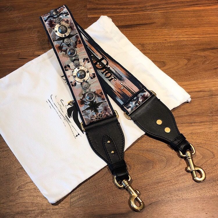 Dior/迪奥 复古金属宽肩带Oblique花纹肩带