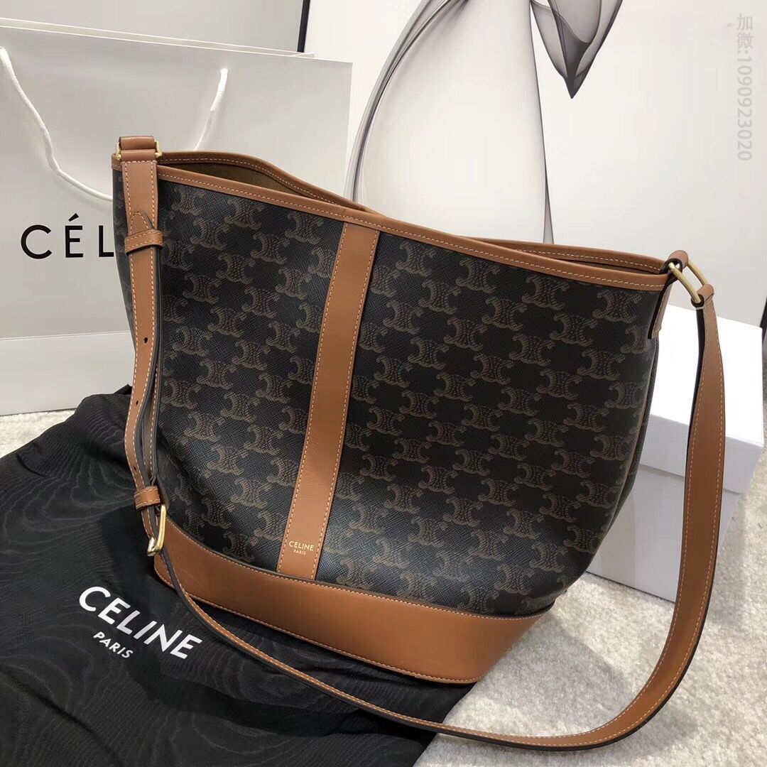 Celine/赛琳 TRIOMPHE CANVAS 中号水桶包 191132
