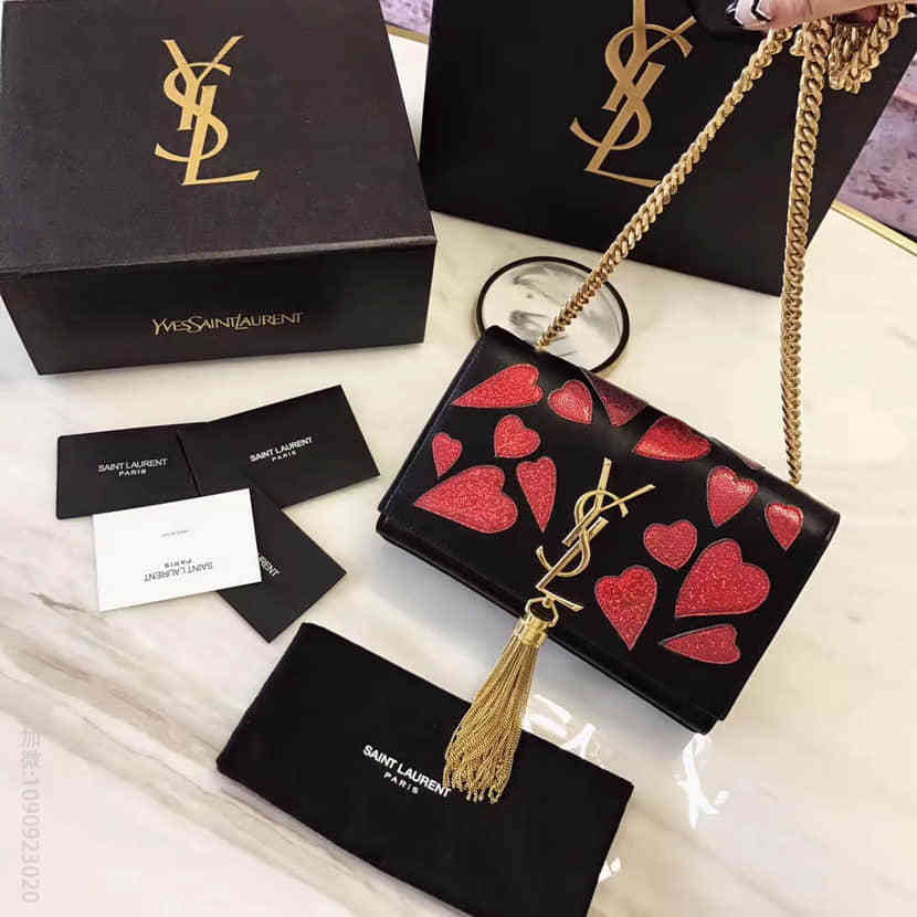 圣罗兰YSL Saint Laurent 17SS 情人节限量款爱心桃包包