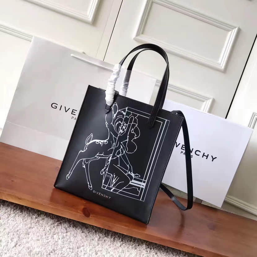 17年春夏新款Givenchy Stargate小鹿图案印花购物手袋