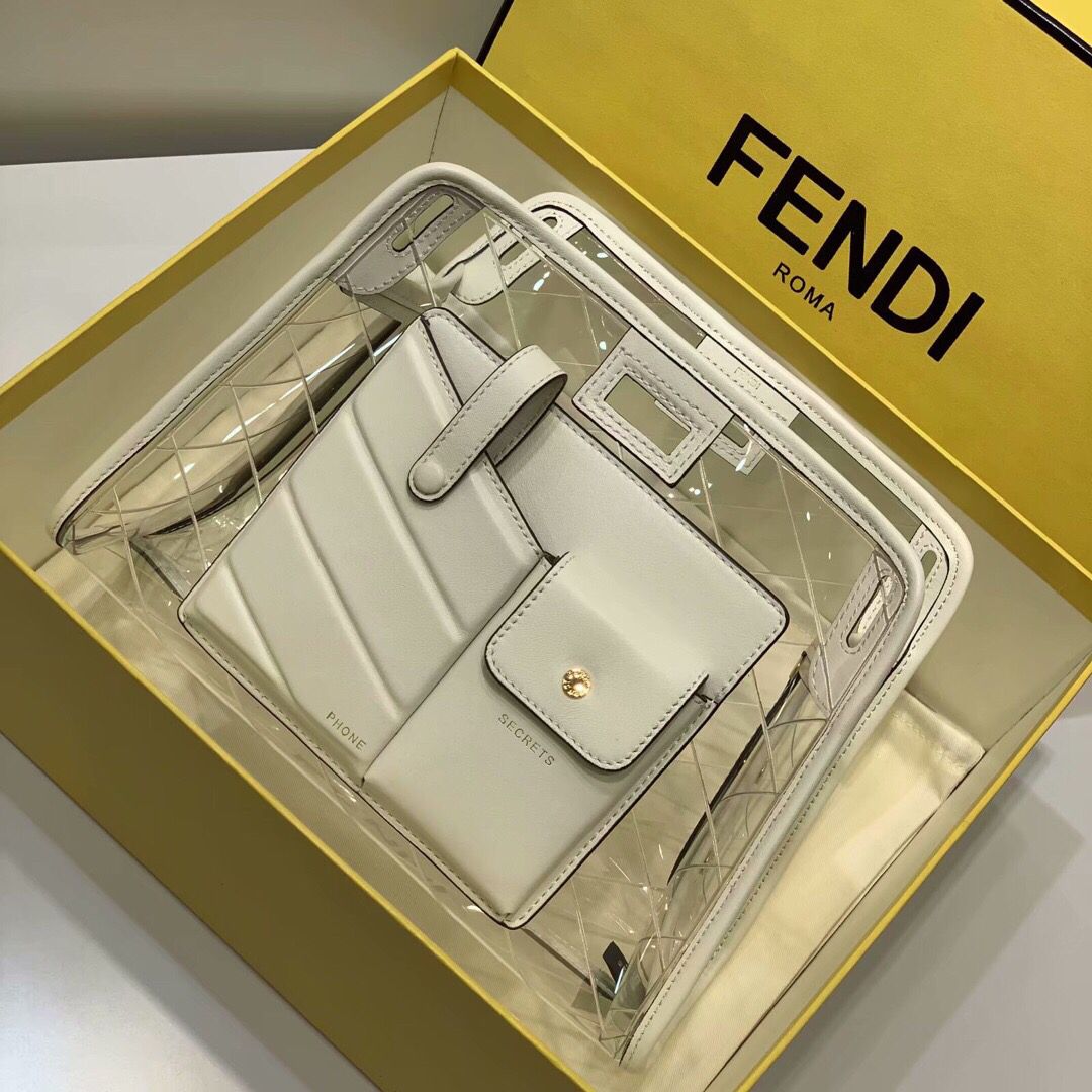 FENDI芬迪独家定制白色外套包8607S