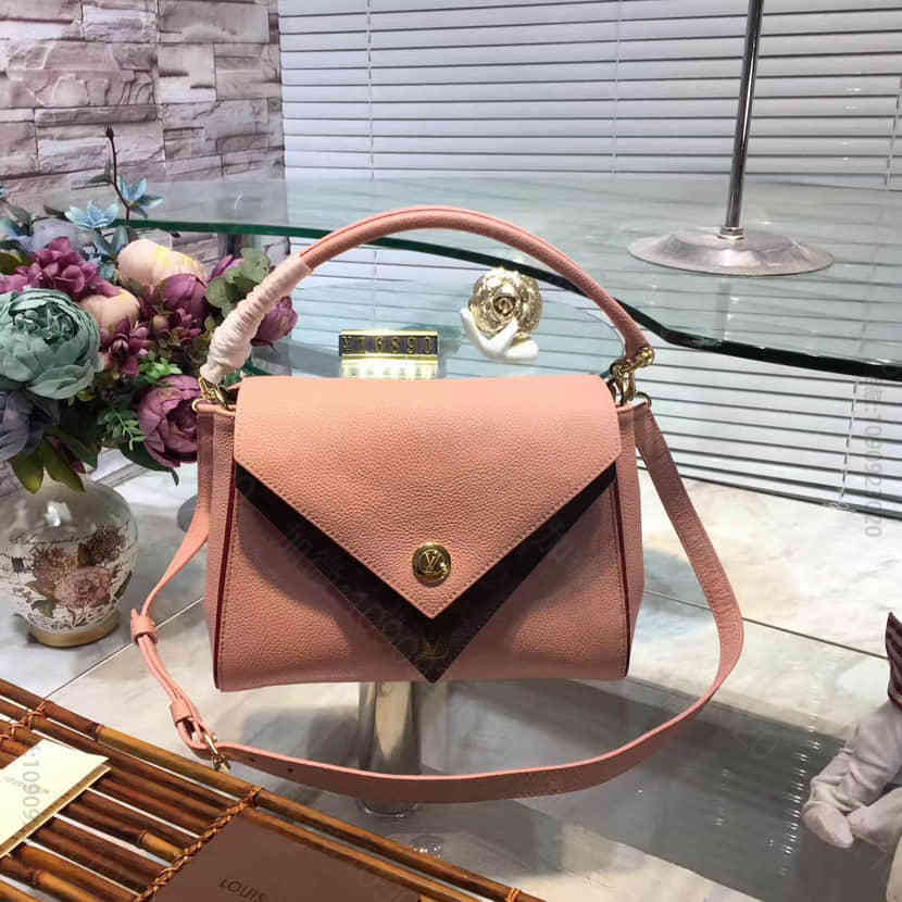 LV Double V型搭盖双盖手提包袋 M54440