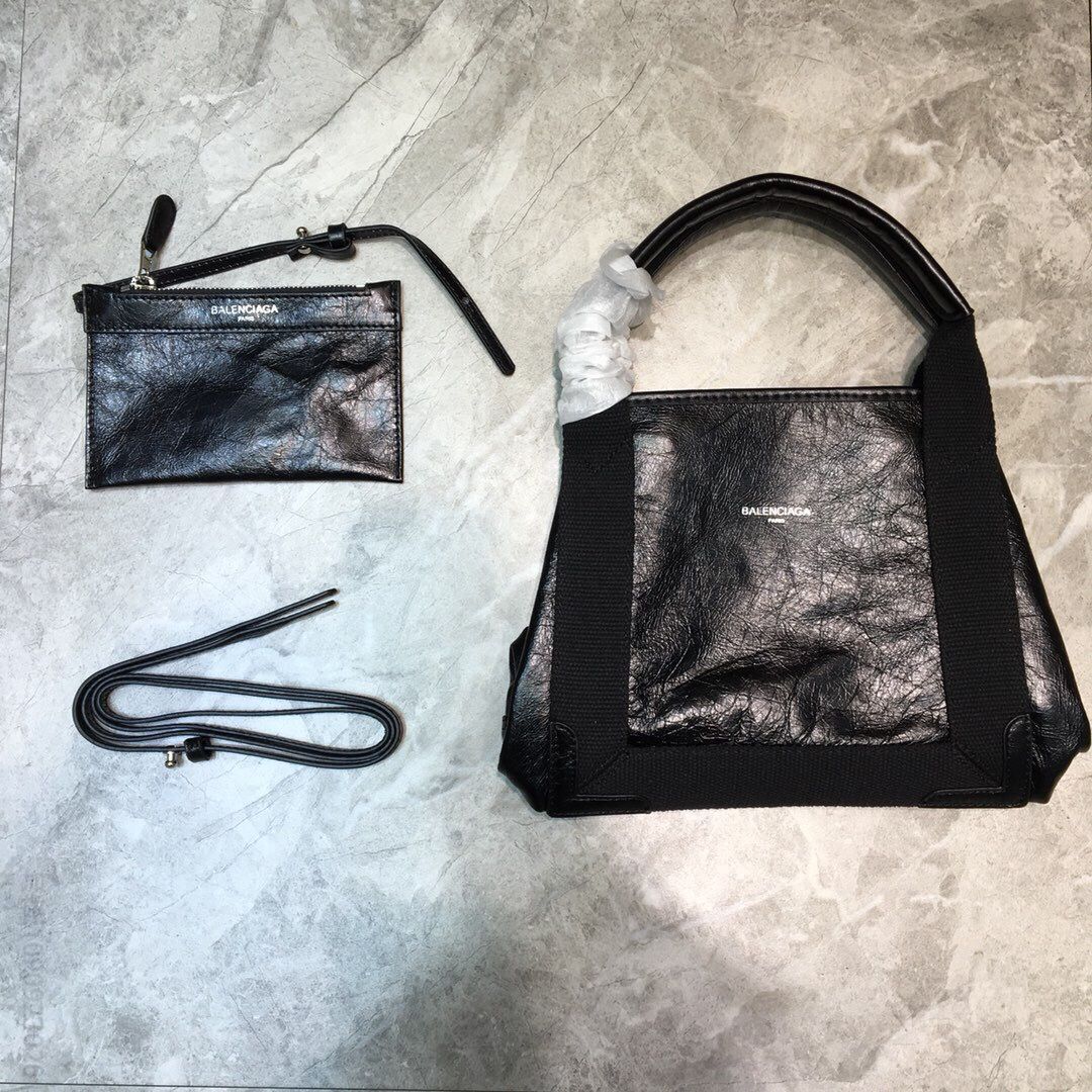 Balenciaga巴黎世家迷你全皮帆布手提包521