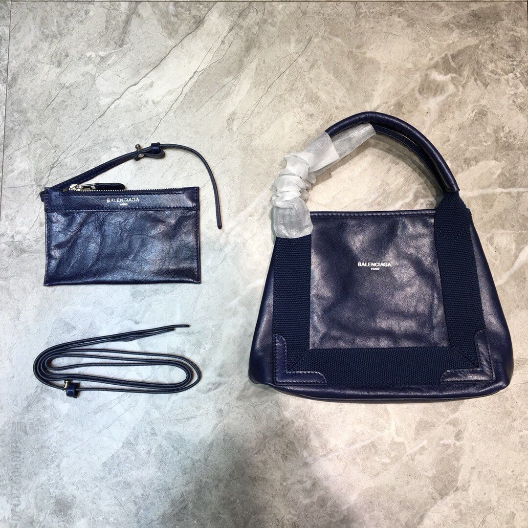 Balenciaga巴黎世家超级迷你全皮帆布手提包520