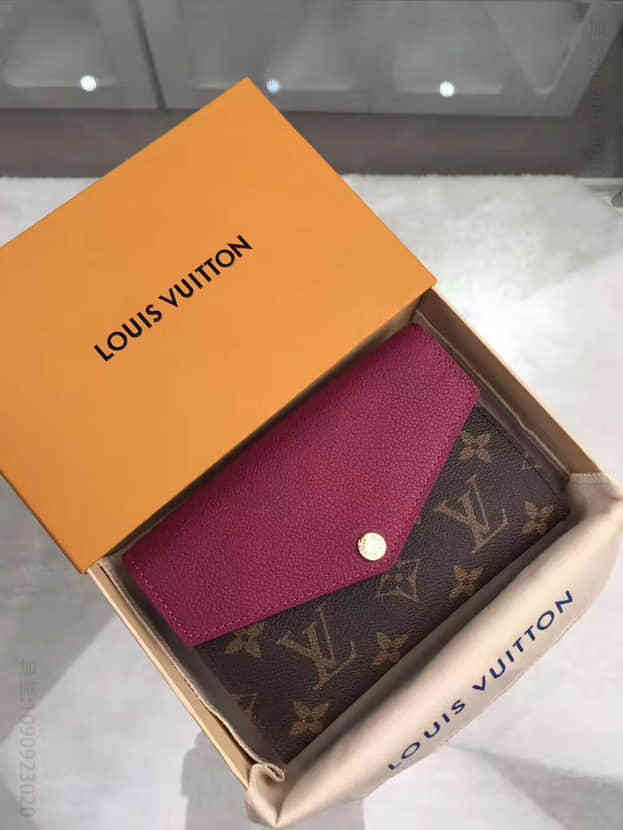 LV Pallas葡萄紫小牛皮垂盖短款钱夹 M56243