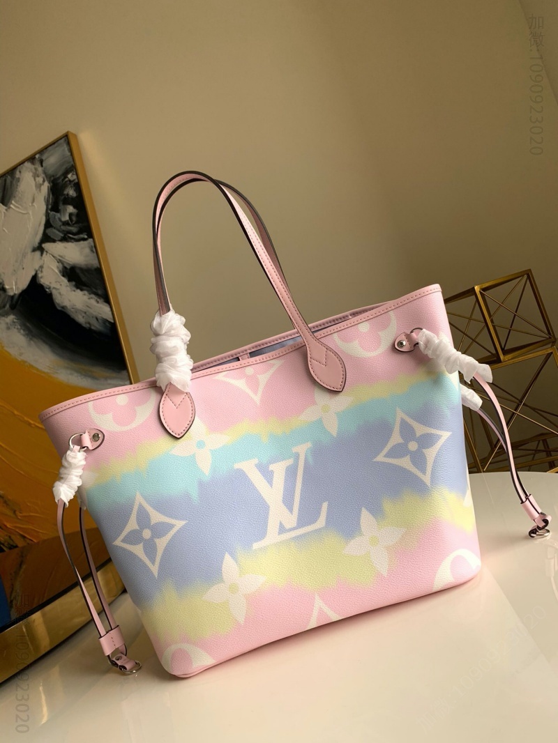 LV 2023夏日系列扎染新款NEVERFULL中号购物袋 M45270