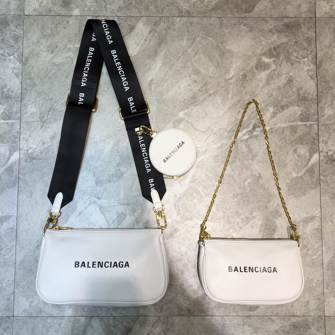 Balenciaga巴黎世家3件套金色五金斜挎包手提包017