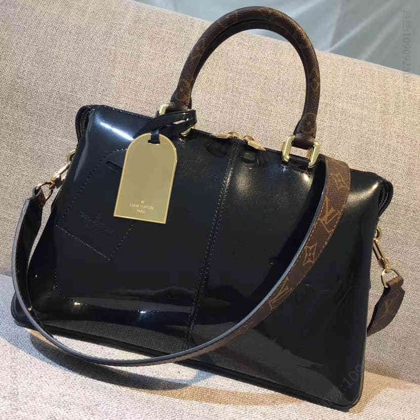 路易威登 LV Tote Miroir 字母印花 漆面小牛皮手提包 M54626
