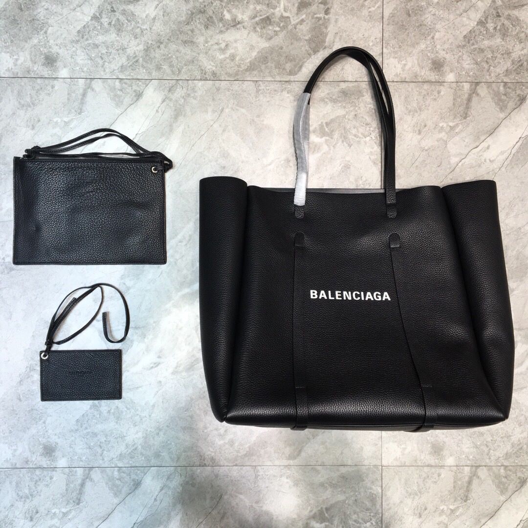 Balenciaga巴黎世家里外进口牛皮大号Everyday购物袋201