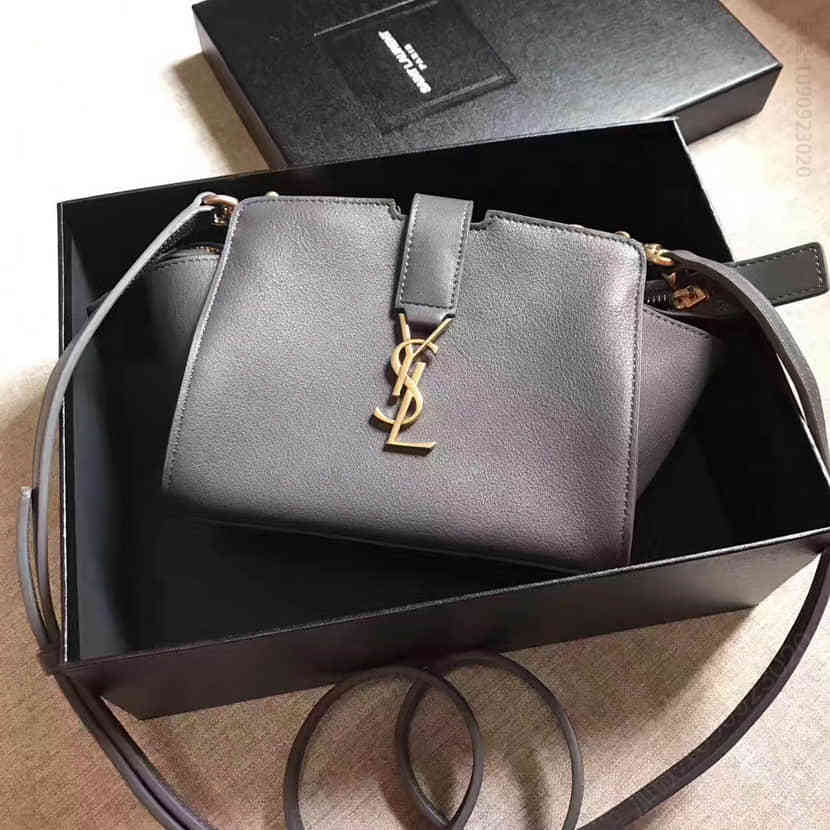 YSL圣罗兰SAINT LAURENT 灰色TOY YSL CABAS挎包452322