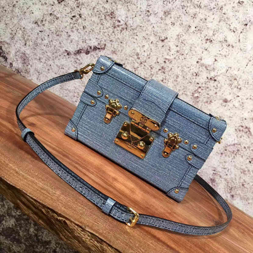 LV PETITE MALLE 手袋Epi皮革盒子斜挎包M54589