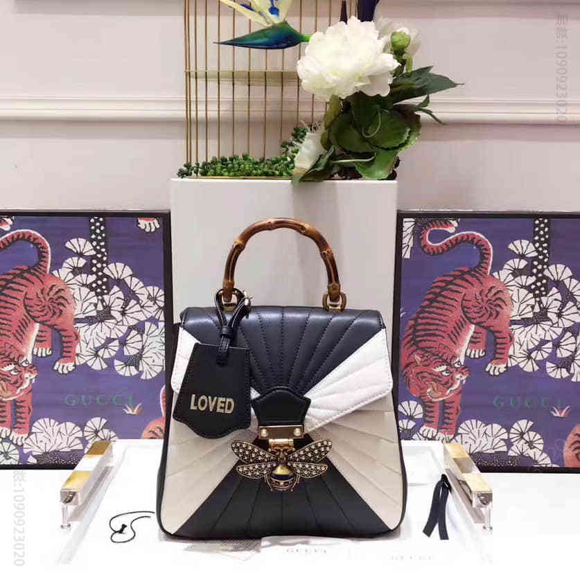 Gucci古驰 玛格丽特皇后绗缝真皮背包 476664 D8GRT 8350