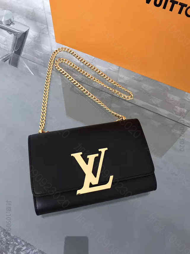 LV CHAIN LOUISE标志性搭扣中号手袋链条包 M41279
