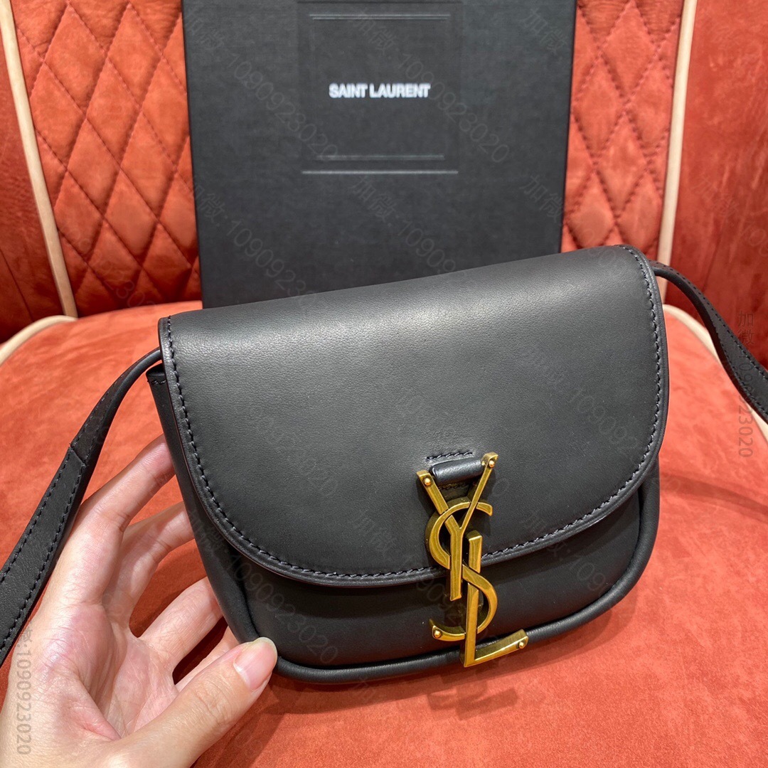YSL/圣罗兰 2023夏季新款Kaia Mini马鞍包 623079黑色